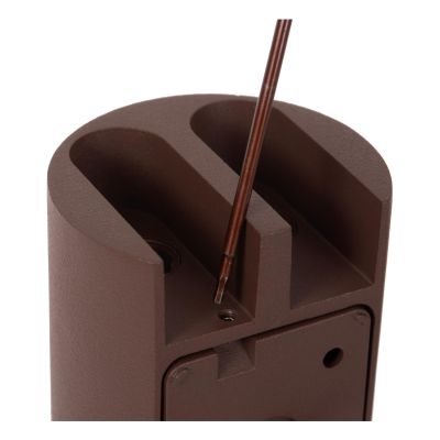 Lucide YORK - Wall spotlight / Wall light Indoor/Outdoor - LED - 4x1,2W 2700K - IP54 - Rust Brown